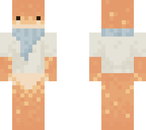 3px orange speckled crab w/ scarf and tshirt