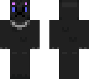 black cat with chain