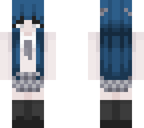 blue haired (agean blue)