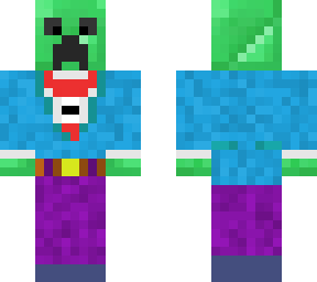 explodinemeralds blue suit coat purple pants