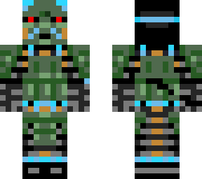 green and blue oni