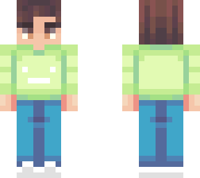 green sweater