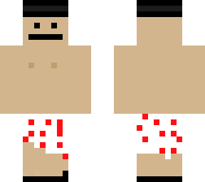 person in underwear and tophat
