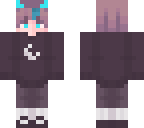 pink/blue devil boy