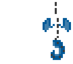 dark blue wings (base)