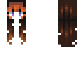 female hb - dark brown w/ ginger bangs