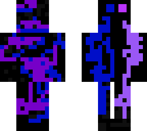 neon blue and purple
