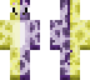 purple/yellow split giraffe version 2.