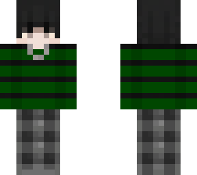 stripped green guy