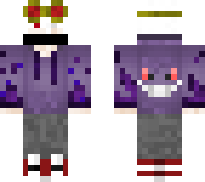 white haired boy with ghost style