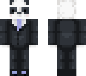 panda in a suit