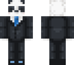 panda in a suit