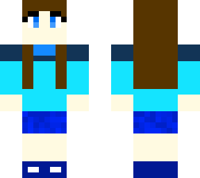 blue girl