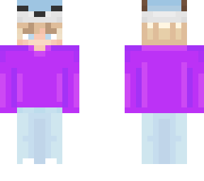 blue fox hat kid