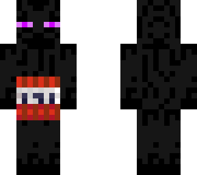 enderman is holding a tnt