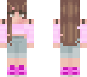 girl with pink crop top