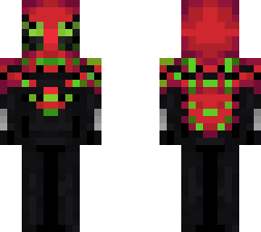 half done green spider man