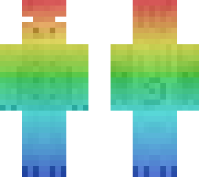 rainbow pig (white eyes)