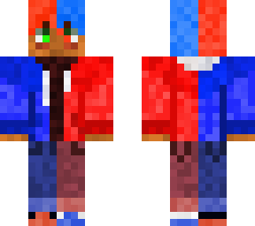 red and blue man