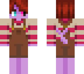 redhead seafolk with heterochromia