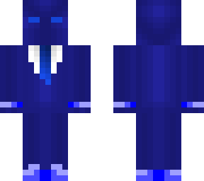 all blue suit