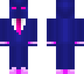 blue and pink suit