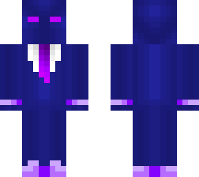 blue and purple suit