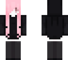 cute pink hoodie girl