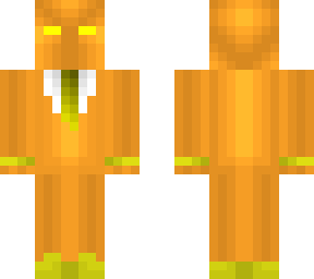 orange and yellow suit