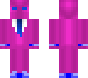 pink and blue suit