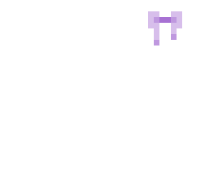 purple/lavender bow