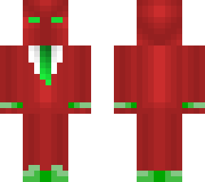 red and green suit
