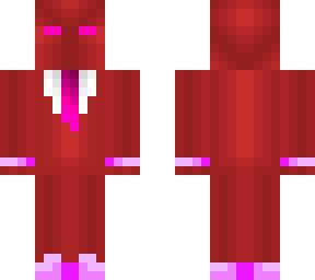 red and pink suit