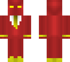 red and yellow suit