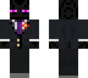 suited up enderman w/ rose