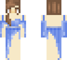 blue dress girl