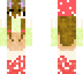 cute girl but looks like mushroom girl