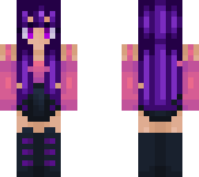 purple hair girl