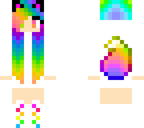 rainbow catgirl