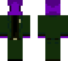 squid green and black suit