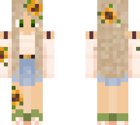sunflower girl  (credit to cecheely for base)