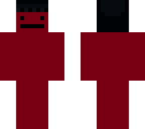 winter red with black hat