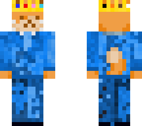 cat with suit and crown