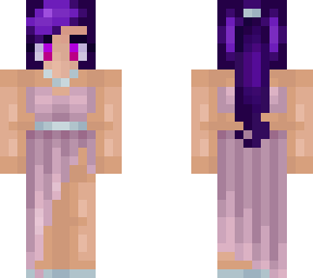 fancy purple hair girl