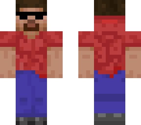 red steve/hoodie&shades