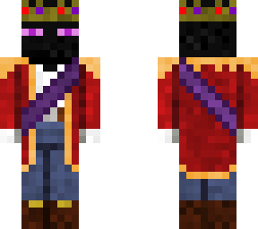 enderman in a king outfit