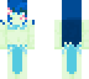 floral (mermaid/fish form) |old skin|