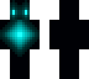 neon eyes cyan core glow