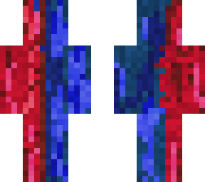 red and blue
