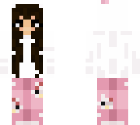 hello kitty girl with brown hair